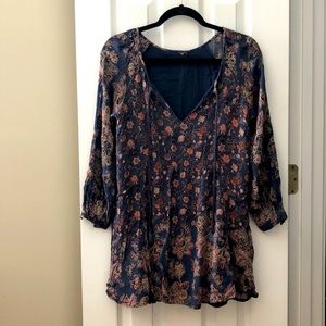 Free People Floral Mini Dress